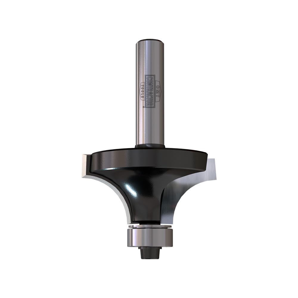 CMT Orange Tools K938-380 Fresa a raggio concavo HW Z2 S=8mm D=38.1mm | Metallo duro saldato, Z2 S=8mm, D=38.1mm, I=19mm, L=61mm, R=12.7mm, rotazione destra, utensile con cuscinetto di guida