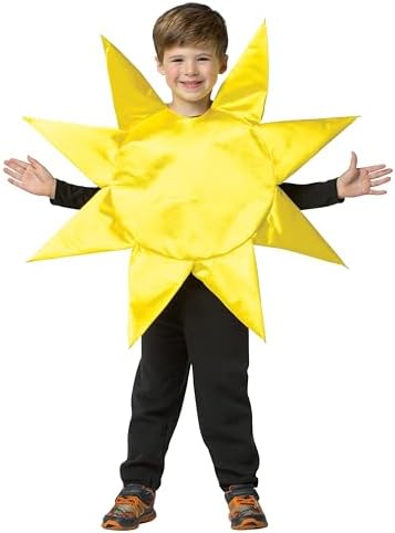 Rasta Imposta Sun Sunshine Halloween Kids Costume, Boys and Girls, Child Size 4-6X, Yellow