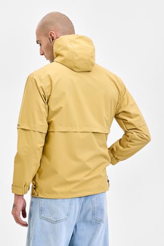 Image of SNITCH Men Casual Jacket | Relaxed Fit High Neck Full Sleeve Solid Pattern | 100% Polyester Durable & Comfortable Machine Washable Jacket