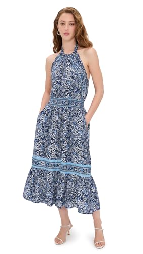 Ramy Brook Women's Printed Delia Dress, Navy Floral, XS
