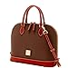 Dooney & Bourke Handbag, Pebble Grain Zip Zip Satchel - Bark