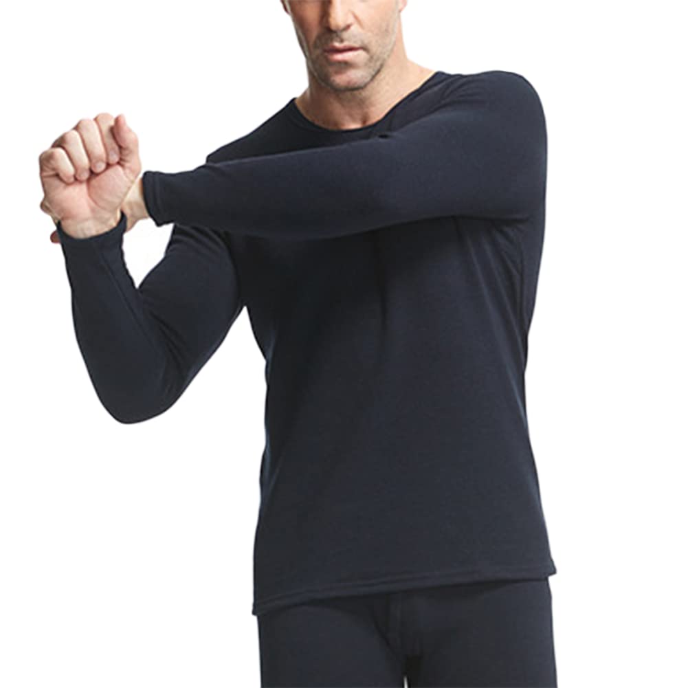 Men's Thermal Underwear Set Ultralight Top and Bottom Fly with Inner Fleece Warm Ski Winter Set