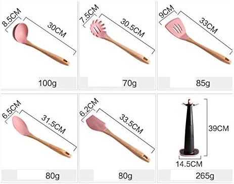 Cooking Tools Set Premium Silicone Kitchen Cooking Utensils Set Tongs Spatula Soup Spoon image 4