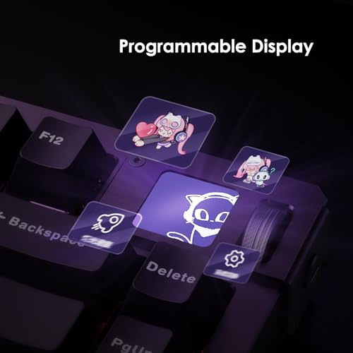 Akko MOD007 V5 HE Wired Rapid Trigger Gaming Keyboard Quick Release Aluminum Wired Keyboard with Personalized Screen Aluminum Plate Purple, AstroAim Switch by Akko - Used condition - Image 4