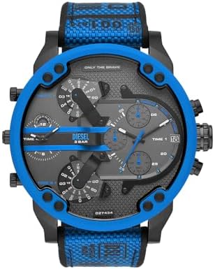 Diesel Mr. Daddy Uhr für Herren, Quarz-Multifunktionswerk mit Led...