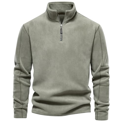 Men's autumn and winter collar half-zip long-sleeved sweater shaker top simple leisure