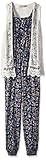 Speechless Girls' Jumpsuit 2pc with Vest