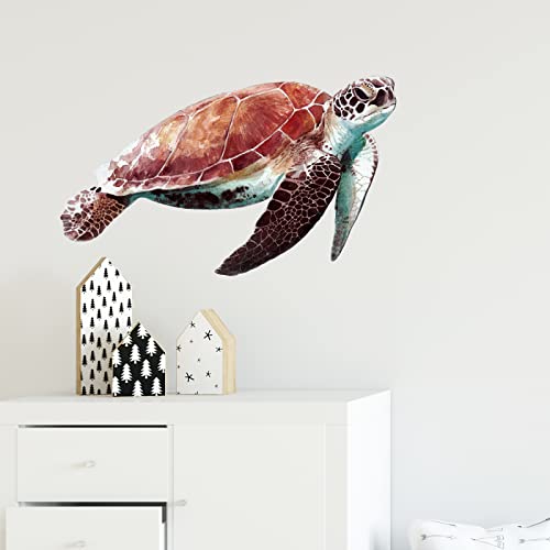 Vinilo Decorativo Tortuga Marina 60x30 cm Impermeable Removible miniatura 3