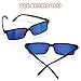 ArtCreativity Spy Glasses for Kids (Set of 3) See Behind You Sunglasses with Rear View Mirrors - Fun Party Favors, Detective Gadgets, Secret Agent Costume Props, Gift Idea for Boys and Girls Blue