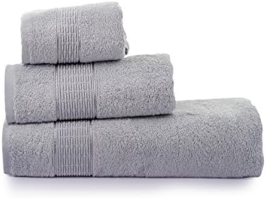 Belinda Bamboo Towel Set Made in Turkey High Water Absorbant (Silber-Gray)