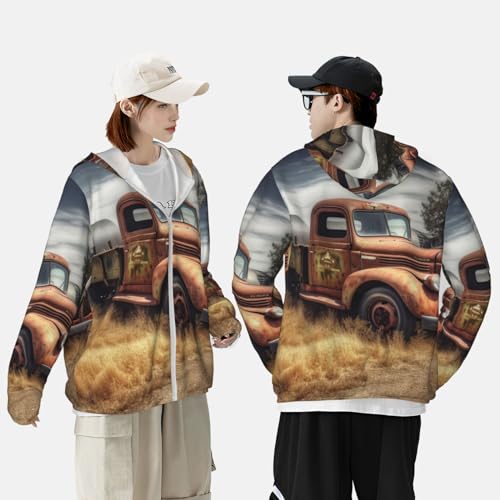 Chaqueta ligera de manga larga con capucha para protección solar miniatura 5