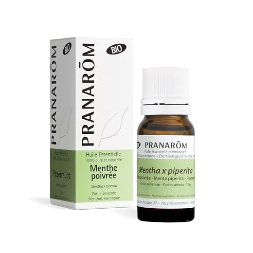 PRANAROM Aceite Esencial Menta Piperita Bio 10 ml – Digestión y Tonus – 100% Puro y Natural – HECT