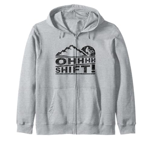 Bicicleta de montaña MTB Humor OHHHH Shift! Divertido Mountain Biker Sudadera con Capucha