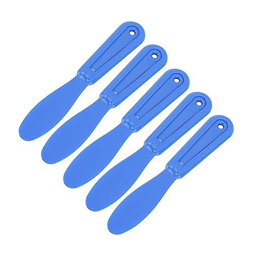 Generic 5pcs Plastic Plaster Spatulas Mixing Knife for Alginate Impression Plaster Materials (Dark Blue)