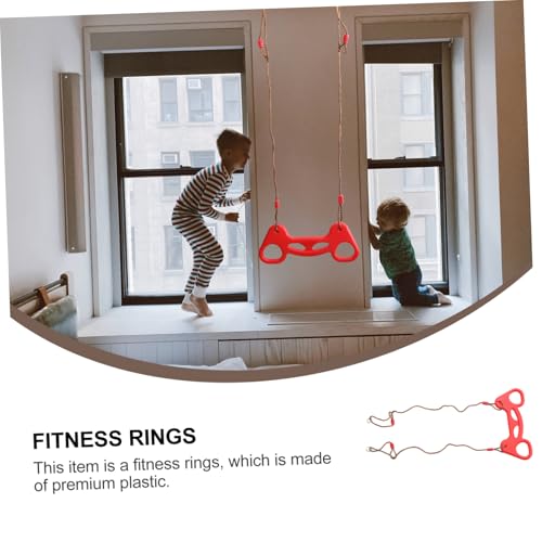 Anillas de fitness multipropósito para interior rojo miniatura 3