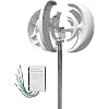 CHRISK 4000W Wind Turbine Generator Kit with 5 Blades, Lantern Shape Vertical Flat Axis Wind Turbine with Solar Complementary Controller