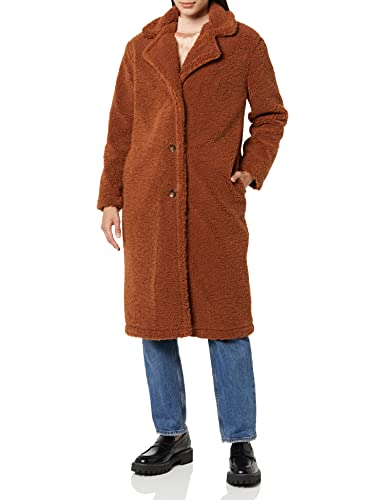 Manteau Saide Steve Madden moka bisque veste longue d'hiver pour femme taille medium chaud