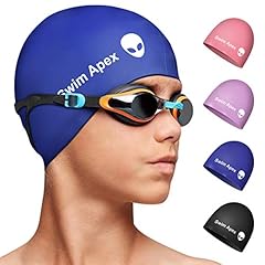 Swim Apex Silikon-Badekappe für Kinder...