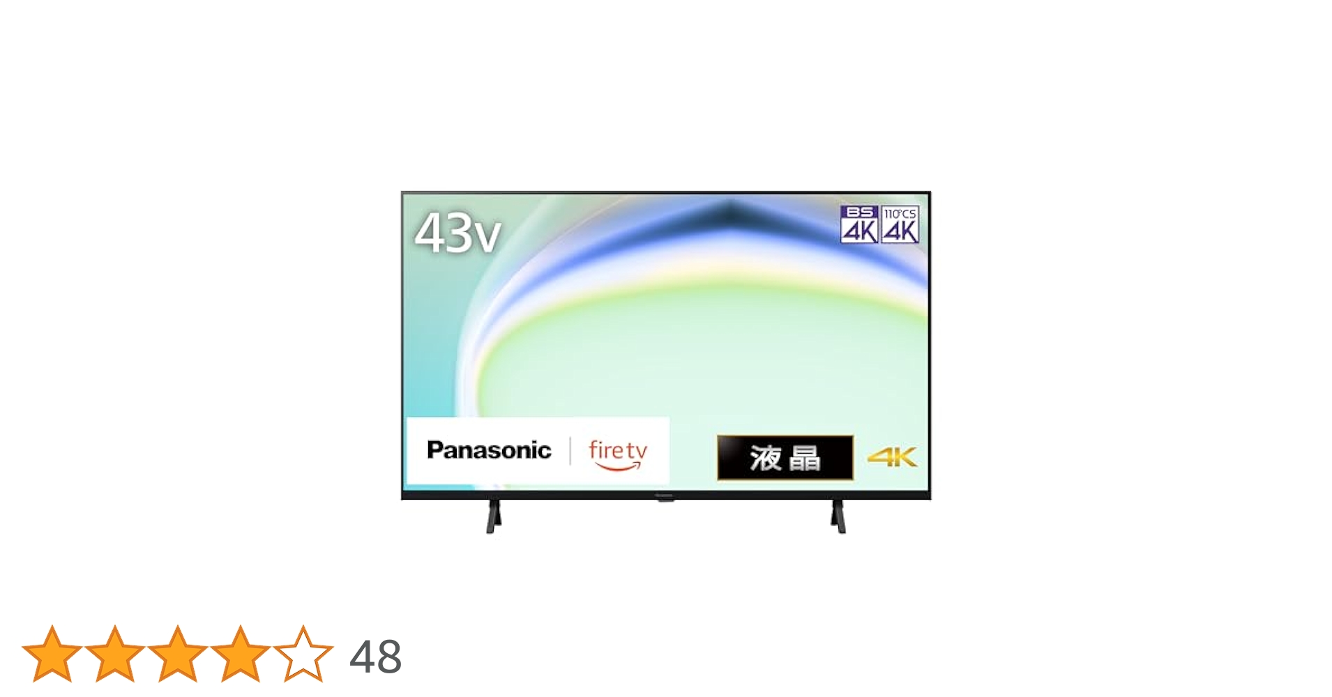 Amazon.co.jp: Panasonic 43V LCD TV 4K TV-43W80A with VIERA