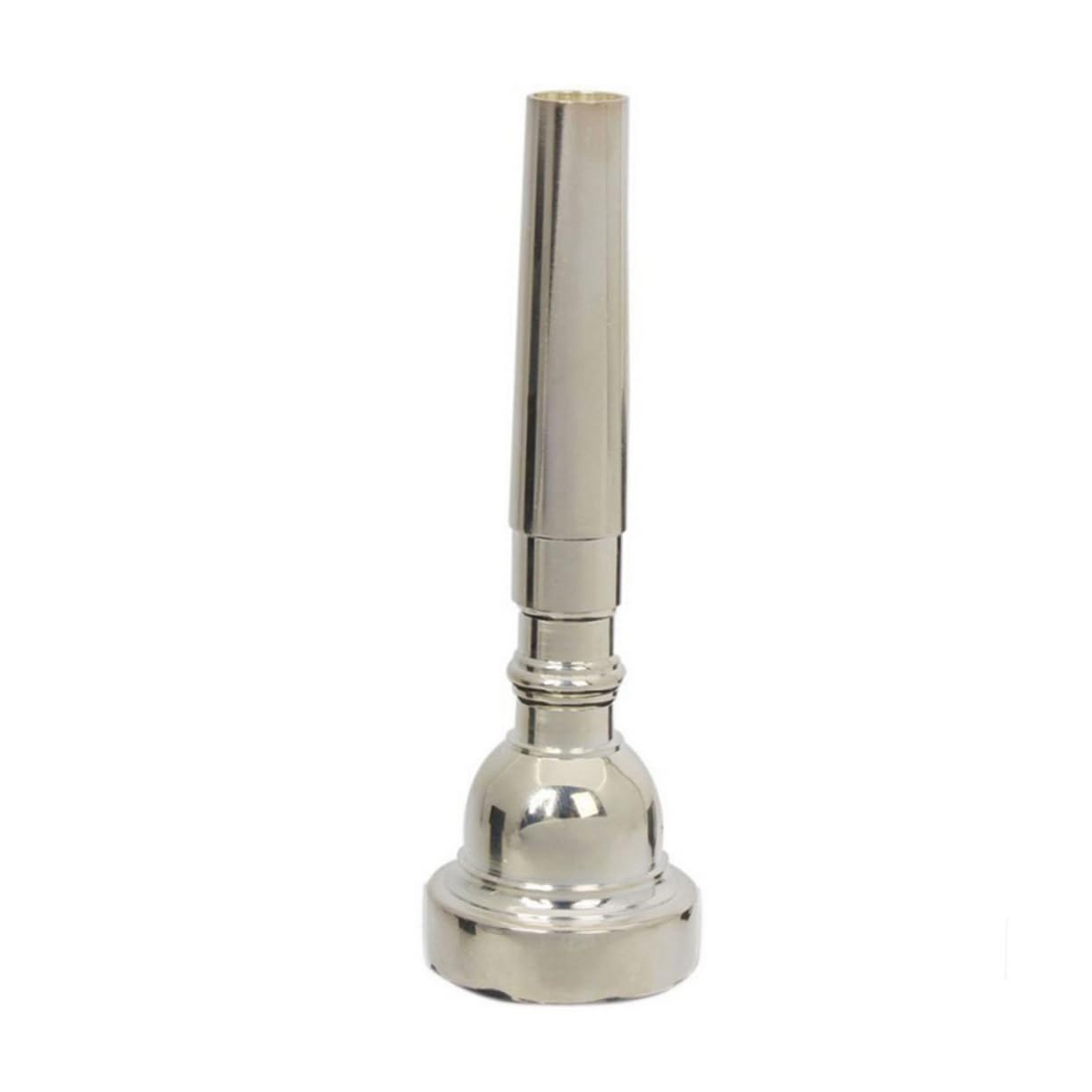 Abaodam Precision Machined Silver Trumpet Mouthpiece Perfect for High Register