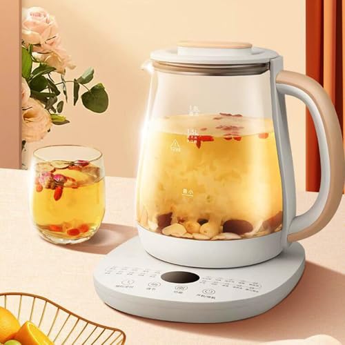 Szklana czajnik elektryczna 1.8L, 800W Touch Control Tea Maker z ciepłem, automatycznym wyłącznikiem, szkłem borokrzemowym i stalą 304 dla Home Office