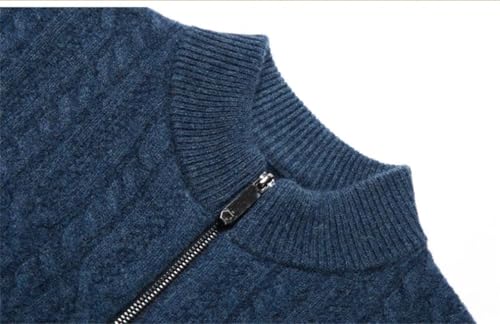 Spring Winter Men's Long Sleeve Cashmere Cardigan Men's Casual Jacquard Knitted Cardigan Sweater Men's Clothing3