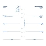 Filofax Week to View Refill for 2016 Personal/Compact Size Yearly Calendar, 6.75 x 3.75