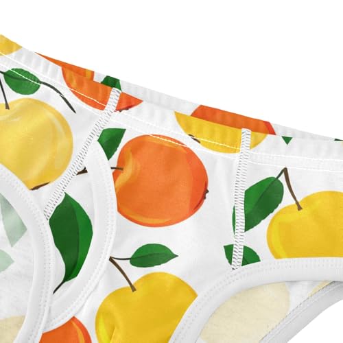 ODAWA Fruit White Cotton Toddler Underwear, Tag-Free Comfort 2T Underwear Boys4