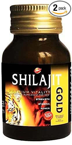 DABUR Shilajit Gold Pack Of 2 Bottle, Capsule