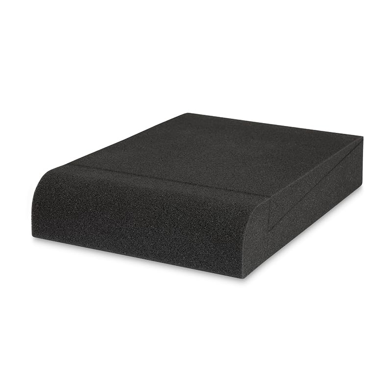 Dynavox 2 Placas absorbentes de Espuma para Altavoces de estantería/monitores de Estudio, Reduce Las Vibraciones en la Superficie de la Carcasa