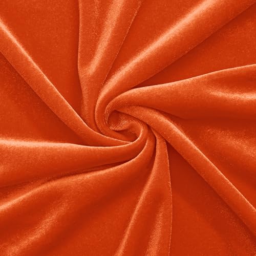 YPDY 5 Yards Orange Velvet Fabric 63 Inch Wide