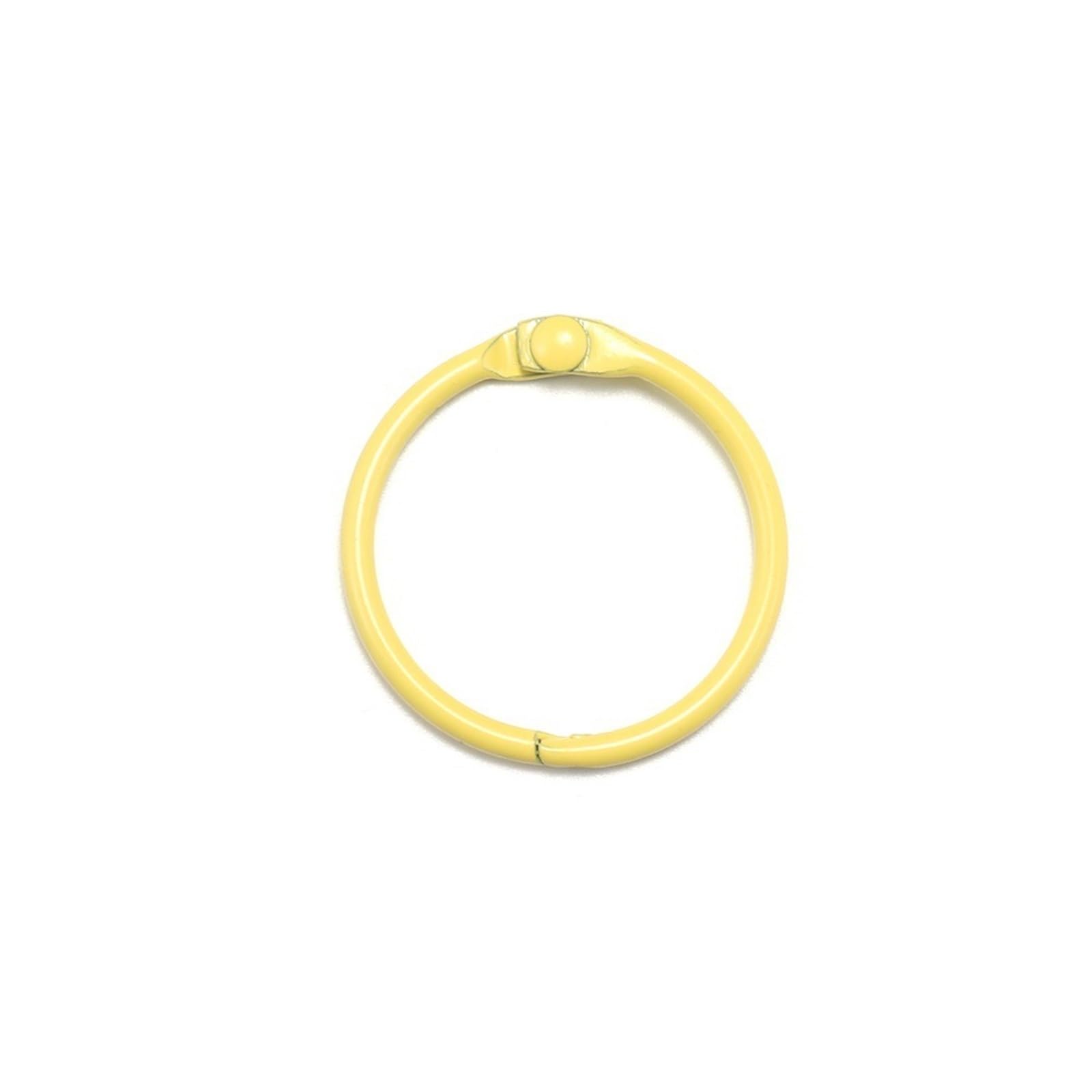 Clips fer pour la maison ou le bureau et anneau de reliure en métal jaune