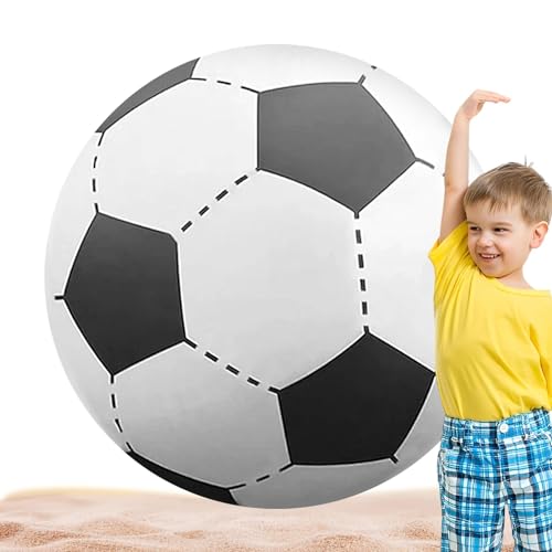 Grand Ballon De Football Gonflable - Gros Ballon Gonflable, Ballons De Sport Gonflables Géants | Ballon De Plage De Football Pour Les Jouets De Décoration De...