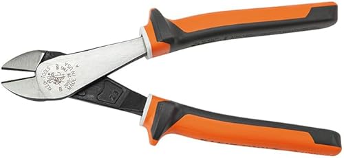 Miniatura 3 de Klein Tools 200028EINS Alicates fabricados en Estados Unidos, Alicates de corte diagonal aislados para electricistas con mango delgado de 1000 V, 8