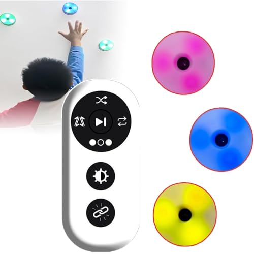 Appareil d'entraînement d'agilité, lampe de fitness portable avec télécommande, 4 modes, distance de connexion de 10 m pour la coordination œil-main et...