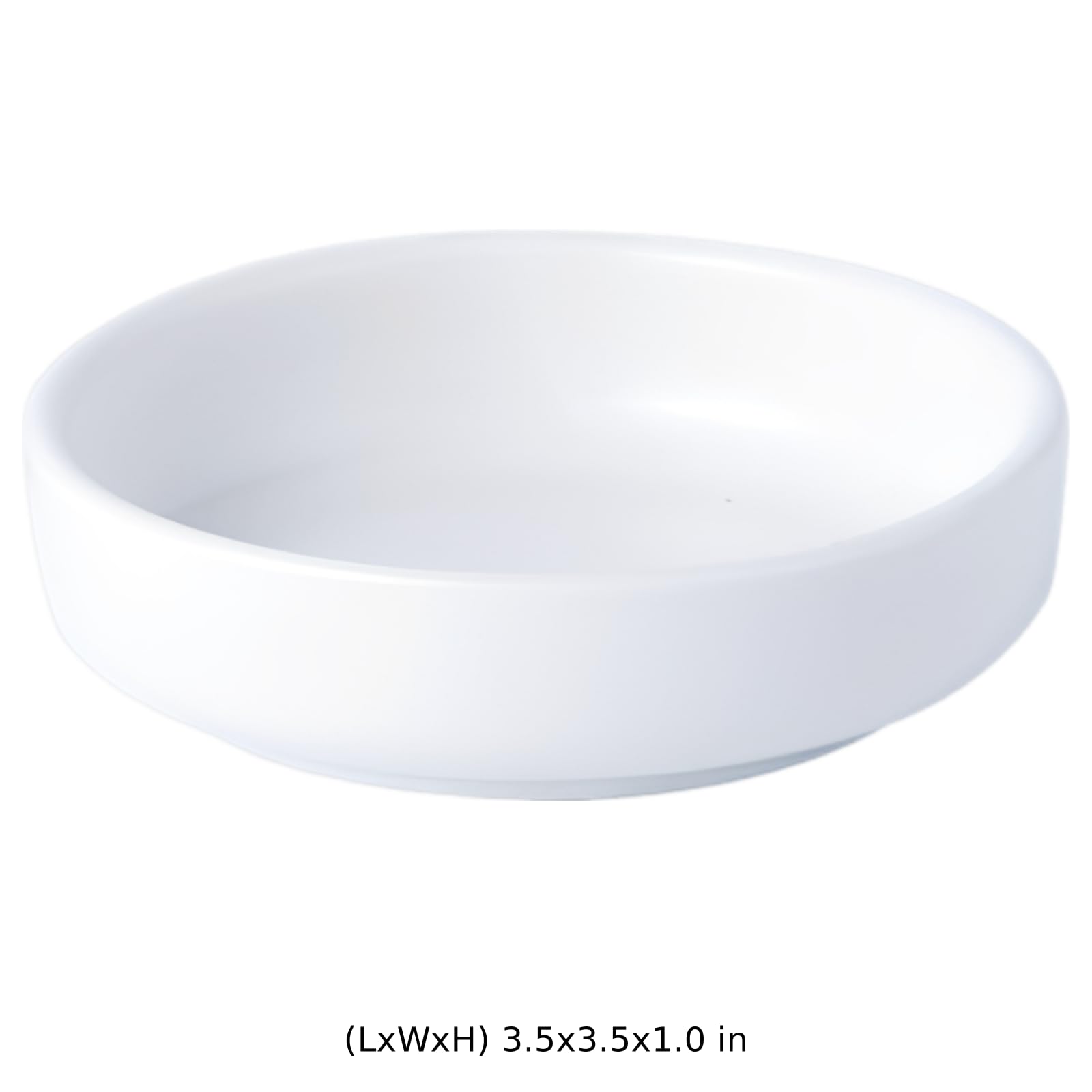 Lot de 6 coupelles à tremper en céramique de 9 cm, bols blancs pour sauce soja, petits plats de service pour condiments, apéritifs et accompagnements, style japonais minimaliste