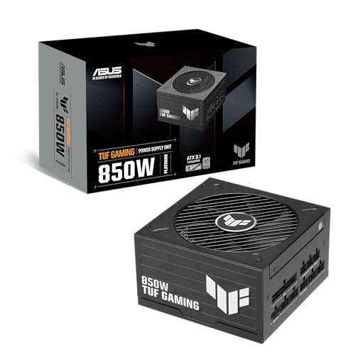 ASUS TUF Gaming - Alimentation Platinum 850W, Compatible ATX 3.1 et PCIe 5.1, 80 Plus Platinum