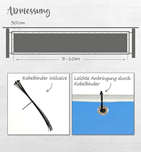 Strandzaun 6 Meter Sichtschutz - Windschutz Für Strand Mit 100cm Höhe