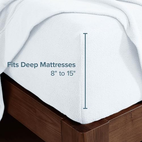 Image of Bare Home Super Soft Fleece Sheet Set (Twin XL, White)