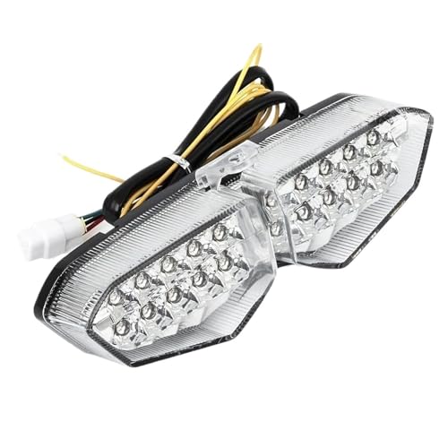 Clignotants stop intégrés et feu arrière de moto pour YZF R6 2003-2005
