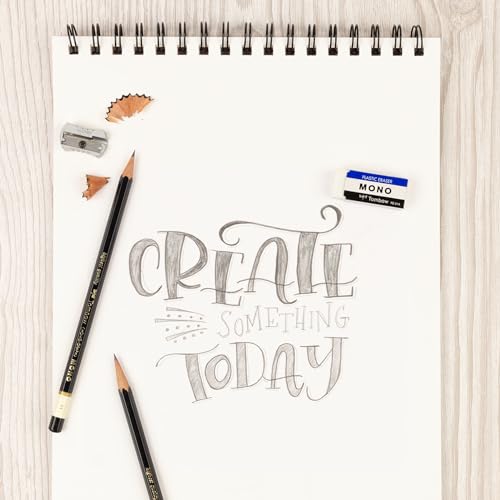 Image of Tombow 57321 MONO Eraser, White, Small, 5-Pack. Cleanly Removes Marks