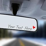 3X Custom Car Rearview Mirror Decal - Personalized Vinyl Car Mirror Sticker Decoration Accessories Auto Decals for Women Affirmation Reminder, Stickers for Water Bottle Laptop Bumper Tumbler