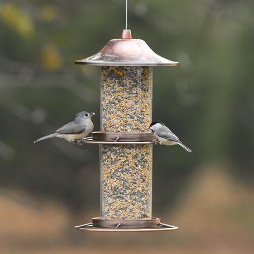Perky-Pet 325C 2-Tier Copper Panorama Bird Feeder