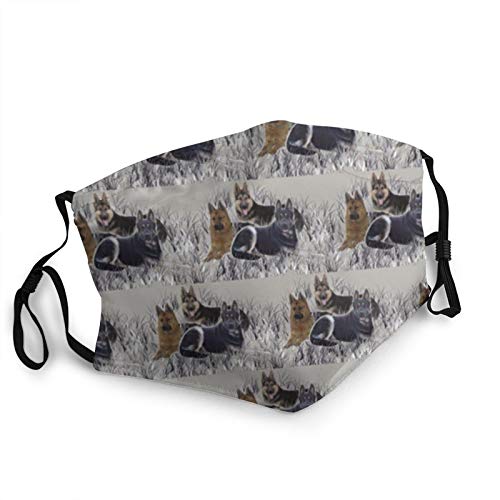 Máscara facial para adultos de pastores alemanes, reutilizable, lavable, ajustable, cómoda y transpirable Cover