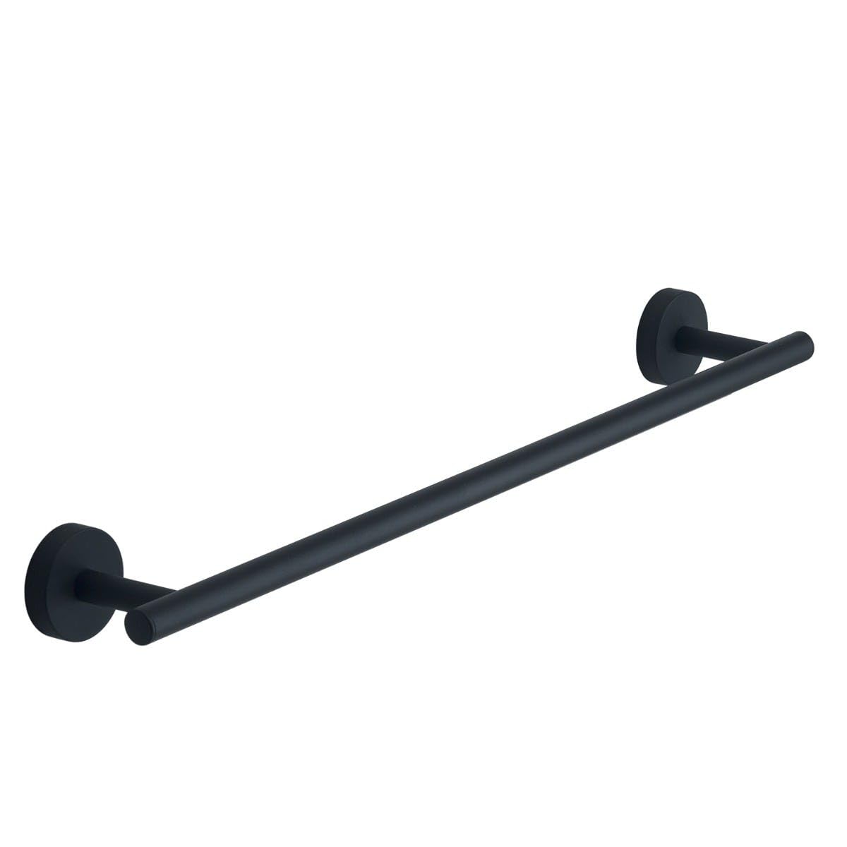 Kiamami Valentina - Portasalviette Da 45 Cm Acciaio Inox Nero Opaco Fissaggio A Muro | Violetta