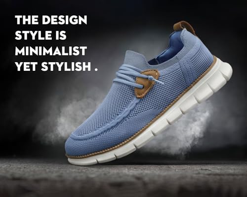 Image of Men's Walking Boat Shoes Slip On Casual Loafers Non Slip Comfortable Lightweight Work Driving Shoes