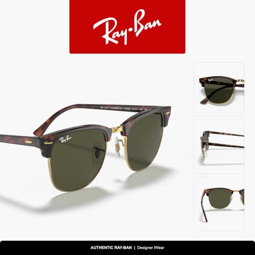 Image of Ray-Ban RB3016 Clubmaster Classic Square Sunglasses for Men for Women