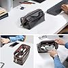 CONTACTS Cable Organiser Bag Travel Pouch Clutch Cord Organiser for Essentials,Tech Multi-Pocket Case Accessories Carry Storage for AirTag,Power Bank,Charger,USB,Daily Items (Coffee) #4