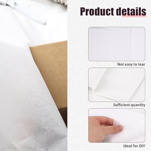 Shindel HSHD3034 200 Sheets White Tissue Paper, 20X30 Inch Large Wrapping Paper For Clothes Textiles Cups Home Supplies Gift Packing Preserving Moving Storage Diy Project thumb #2