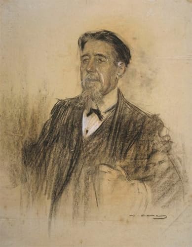 Portrait de Melcior De Palau Ramon Casas affiche art mural 60x90cm